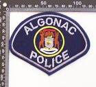 Vintage Algonac Police Dept Michigan Usa Embroidered Uniform Patch Sew-On Badge