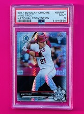 Mike Trout 2017 Bowman Chrome National Convention—Refractor #BNRMT PSA 9 (MVP)