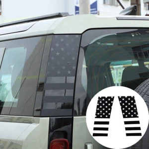 For Land Rover Defender 90 110 2020-2023 Rear C-Pillar US Flag Graphic Sticker - Bild 1 von 11