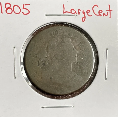 1805 Draped Bust Large Cent 1c Circulated Cover