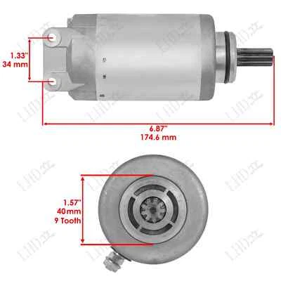 Motor de arranque nuevo para Arctic Cat 550 650 700 1000 Prowler Thunder Cat 0825-011 Foto 1 de 4