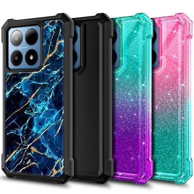 NAGEBEE For Boost Summit 5G (2024) Phone Case Full Body Protector Cover + Tempered Glass