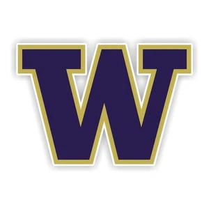 Calcomanía/pegatina troquelada Washington Huskies "W" - Imagen 1 de 1