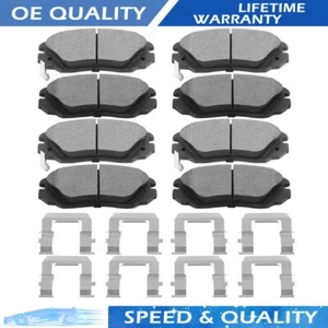 Front Rear Ceramic Brake Pads Kit For Chevy Equinox 2010-2017 Brake Pad - Picture 1 of 6