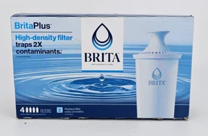 Brita Plus Replacement Water Filter BPA Free High-Density Pitchers 4 Pack - Picture 1 of 9