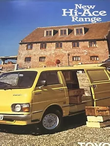 Toyota Hiace Hi-Ace Van Pick Up Range Car Sales Info Brochure Around 1977 - Picture 1 of 4