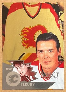 1994-95 THEREN FLEURY SELECT CERTIFIED GOLD PARALLEL INSERT #109 CALGARY FLAMES