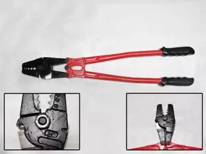Herramienta de prensado de cables pelacables 24" (alicates terminal crimpadora cortador resistente) - Imagen 1 de 1
