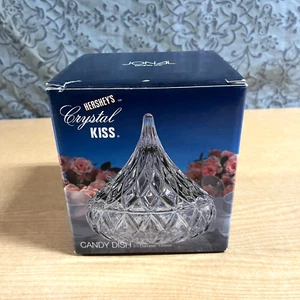 Hershey Kiss in cristallo 1994 - piatto caramelle con coperchio e scatola originale - Hershey - Foto 1 di 4