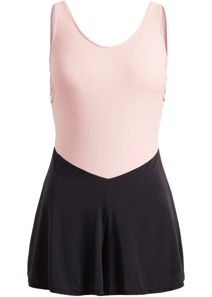 Neu Badeoverall mit integriertem Badeanzug Gr. 46 Altrosa Schwarz Bade-Overall - Bild 1 von 1