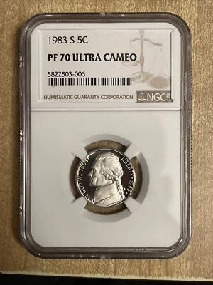 1983 s nickel pf 70 ultra cameo  - Image 1 of 4