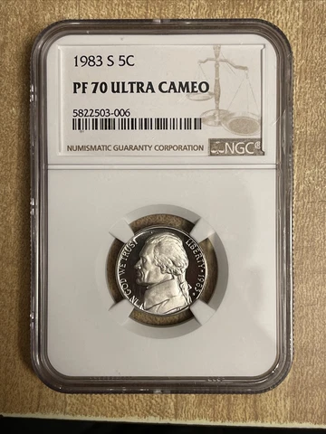 1983 s nickel pf 70 ultra cameo Cover