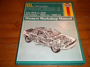 HAYNES BL PRINCESS 2,WORKSHOP MANUAL,JULY 1978 TO 1979,1695 & 1993 CC. - Picture 1 of 1