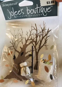 Adesivi 3D MOLTO RARI Jolee's Halloween rake albero autunnale scrapbooking - Foto 1 di 4