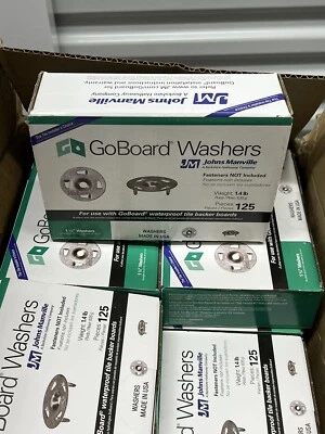 GoBoard Washers 1 1/4" John Manville 125pcs For Waterproof Backer Boards *1 Box