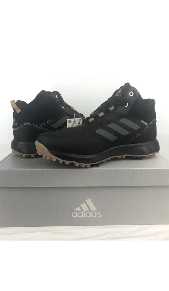 Adidas S2G Mid-Cut Golf Shoes Men's Black Size 8 Wide