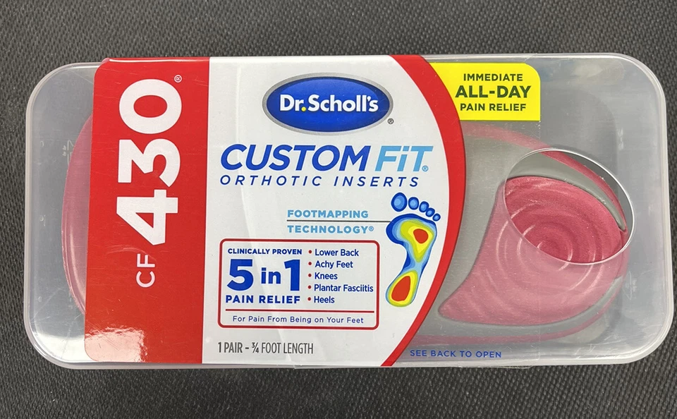 Dr. Scholl's CF430 Custom Fit Orthotic Inserts -   1 Pair