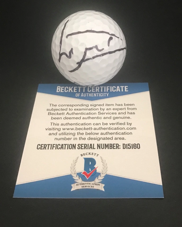 Pelota de golf PGA automática firmada por Luke Donald Bas Beckett certificado de autenticidad 5 Foto 1 de 1