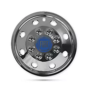 For Fiat Ducato Motorhome Van 15” 4x Chrome Extra Deep Dish Wheel Trims Hub Blue - Picture 1 of 3