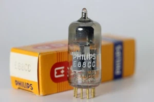 NOS 1968 PHILIPS AMPEREX HOLLAND E88CC 6922 MIRROR-MATCHED TUBE AMPLITREX TESTED - Picture 1 of 6