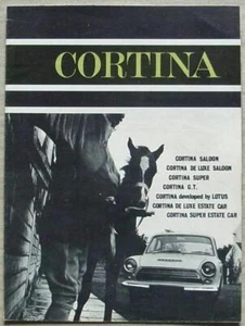 FORD CORTINA Car Sales Brochure 1963-64 #H4537/10/63 Super GT Lotus DE LUXE - Picture 1 of 3