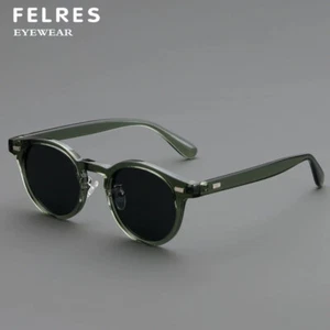 TR90 Round Polarized Sunglasses Unisex Retro Outdoor Driving Shade Glasses UV400 - Picture 1 of 21