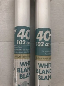 40” White Tension Shower Rod,No 512W, Zenith/Bathware NIP GREAT DEAL!!! - Picture 1 of 8