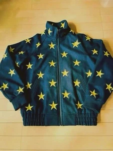 Supreme Stars ZIP Stadium Jacket Black Gold Men's M - Picture 1 of 8