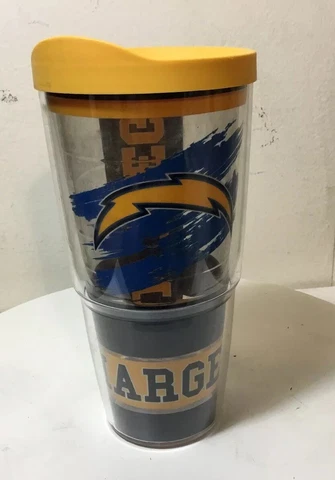 San Diego Charger Logo Tervis 24oz Keeps Hot & Cold Drink Container Made In USA Cover