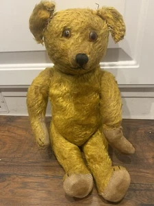 Steiff antiguo? Oso de peluche 15” mueve cabeza y cola - Imagen 1 de 11