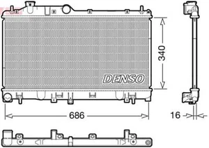 DENSO Radiator For SUBARU Impreza 08-13 45119FG030 - Picture 1 of 1