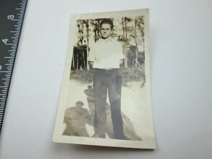 Vintage 1933 Photograph Man Sound Beach Long Island Old Days - Picture 1 of 8