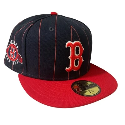 Кепка кепка New Era Boston Red Sox ретро в тонкую полоску 59FIF размер 7 3/8 - Изображение 1 из 4