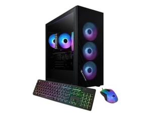 iBUYPOWER Scale Gaming PC Desktop - AMD Ryzen 7 5700 - NVIDIA GeForce RTX 4060 8 - Picture 1 of 7
