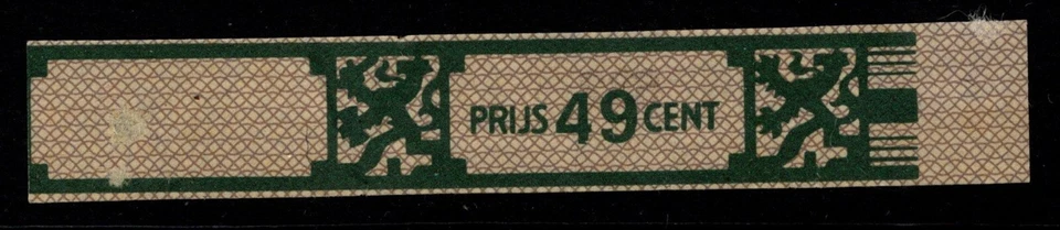 Netherlands 49c Green Cigarette Tax Stamp Used - S37339 - Image 1 of 1