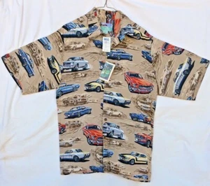 NWT  REYN SPOONER VINTAGE FORD MUSTANG AMERICA SPORTS CAR COLLECTORS ITEM RARE M - Picture 1 of 12