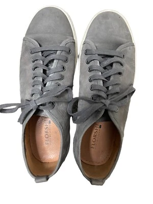 ZAPATO TENIS HOMBRE FLORSHEIM GRIS MACIZO GAMUZA ESTILO INFORMAL O VESTIDO TALLA 8M Foto 1 de 4
