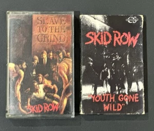 Skid Row Slave To The Grind & Youth Gone Wild Single Used 2 Cassette Lot G Metal - Picture 1 of 6