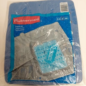 Vintage 1995 Rubbermaid Waschbecken Matte #1291 Schieferblau 10,7" x 12,7" New Old Stock  - Bild 1 von 3