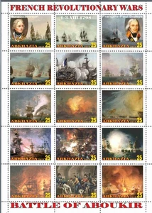 Stamp sheet French Revolutionary Wars Battle of Aboukir 2019 - Picture 1 of 1