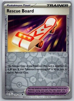 Rescue Board 159/162 Reverse Holo SV05: Temporal Forces NM - Image 1 of 2