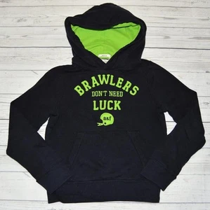 Boys Large L ABERCROMBIE Kids Pullover Hoodie Sweatshirt Muscle Fit Blue Green - Picture 1 of 2