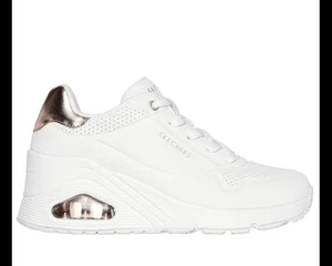 SKECHERS  WEDGE HI STEPS- BIANCO- 177520-WHT - Imagen 1 de 1