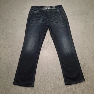 Pantalones de mezclilla BKE Hebilla Jake Pierna Recta Para Hombre 34R Azul Lavado Oscuro 34x31 - Imagen 1 de 9