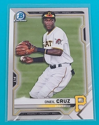 2021  Bowman Chrome Prospects #BCP-24 Oneil Cruz Pitts Pirates Baseball Card R - Image 1 of 2