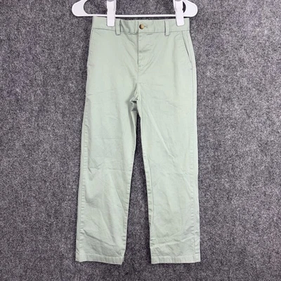 Pantalones Vineyard Vines Niños Talla 12 Verde Chino Cintura Ajustable Preppy Informal Foto 1 de 4