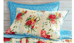 The Pioneer Woman SWEET ROSE gestepptes King Sham Set nur - Quilt separat erhältlich - Bild 1 von 2