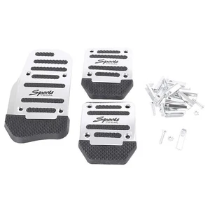 Pedal deportivo de coche manual plateado universal embrague freno coche acelerador pedal - Imagen 1 de 7