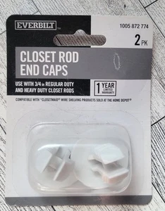 Everbilt Closet Rod End Caps - Picture 1 of 2