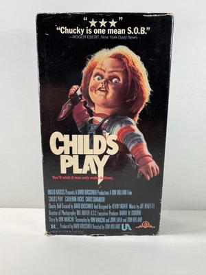 Child's Play (VHS, Horror, 1988) MGM/UA ORIGINAL RELEASE Great Shape! - Image 1 of 4